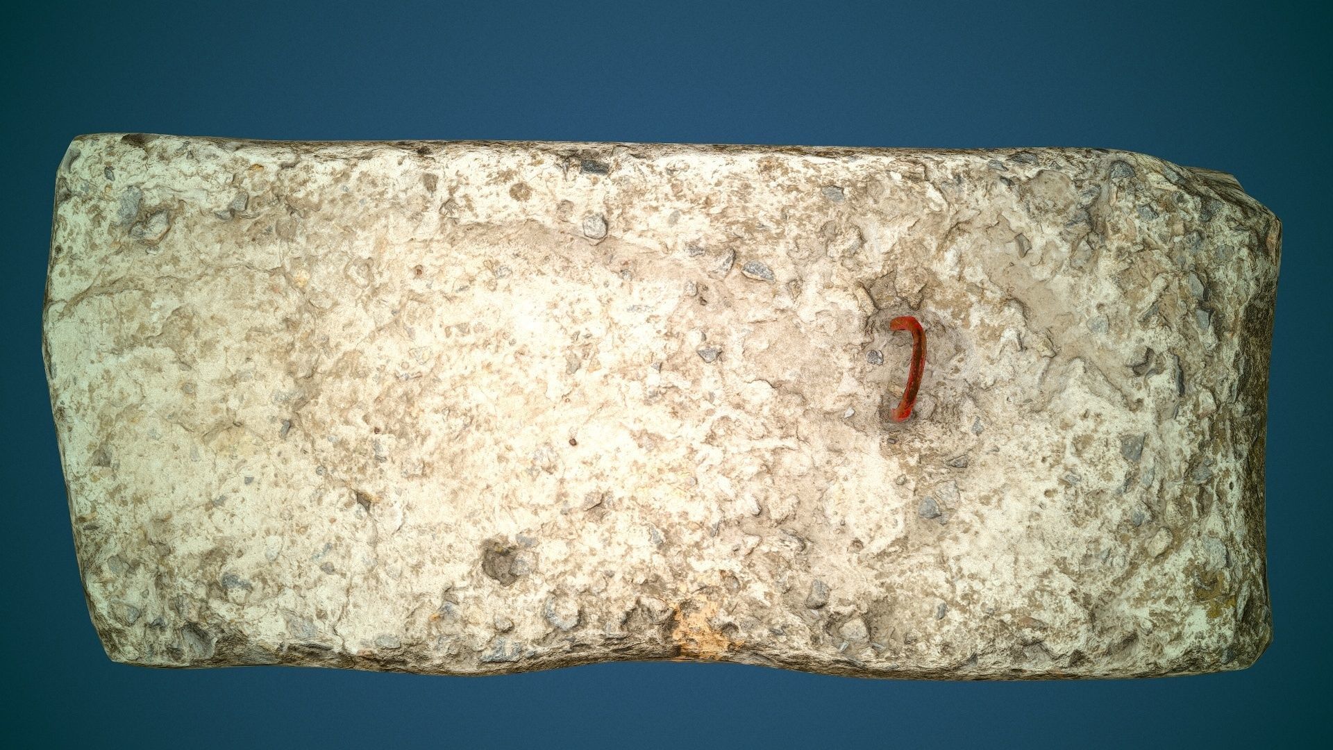 Concrete slab Low-poly 3D model_22