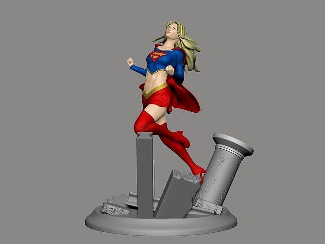 Super Girl model 3d print 3D print model