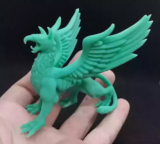 Griffon 3d print toy dragon with wings