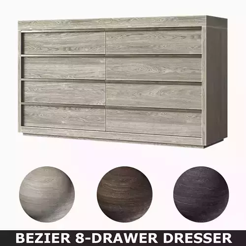 RH BEZIER 8-DRAWER DRESSER