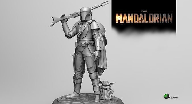 THE MANDALORIAN-YODA BABY 3D PRINT MODEL 3D print model