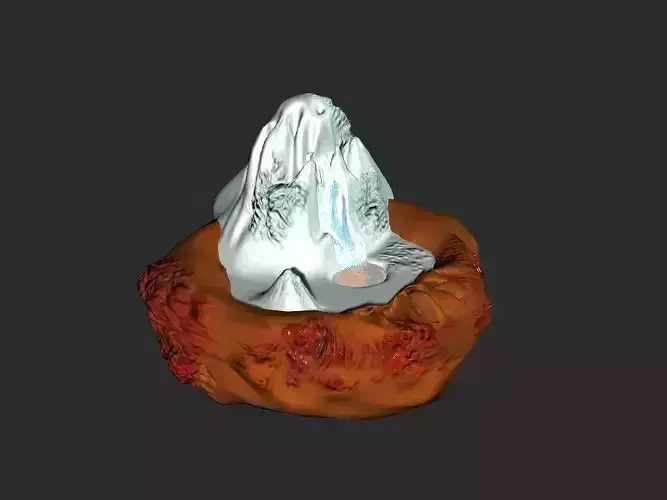 Frozen Warm fall Low-poly 3D model