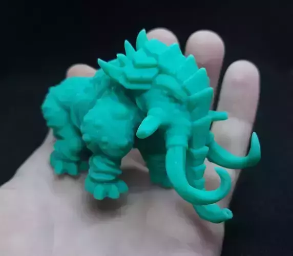 mammoth 3d print toy