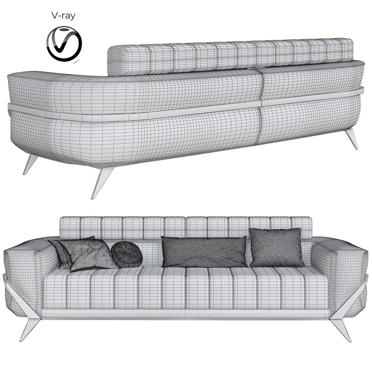 Sofas Collection 10 Pieces 3d model Low-poly 3D model_21