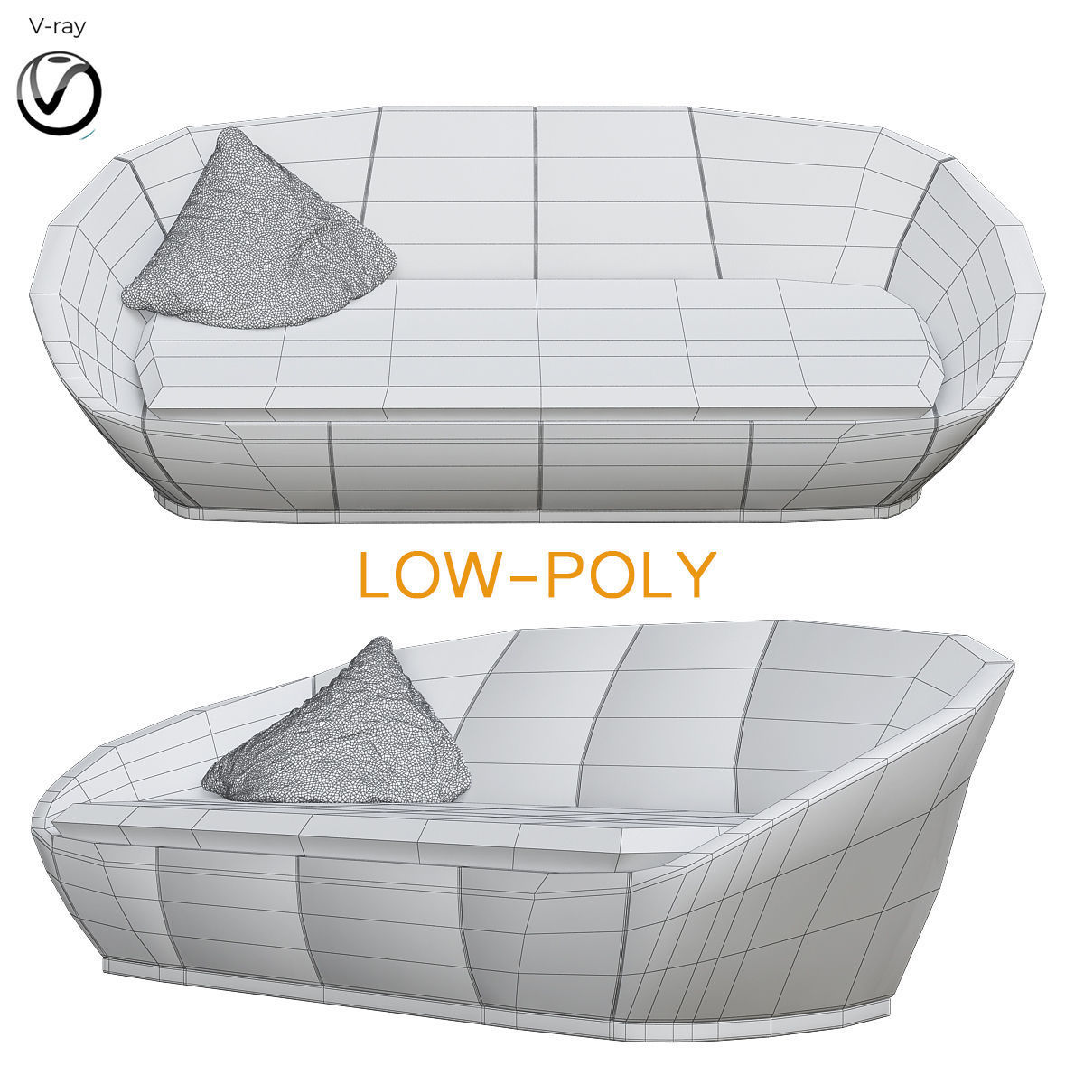 Sofas Collection 10 Pieces 3d model Low-poly 3D model_17