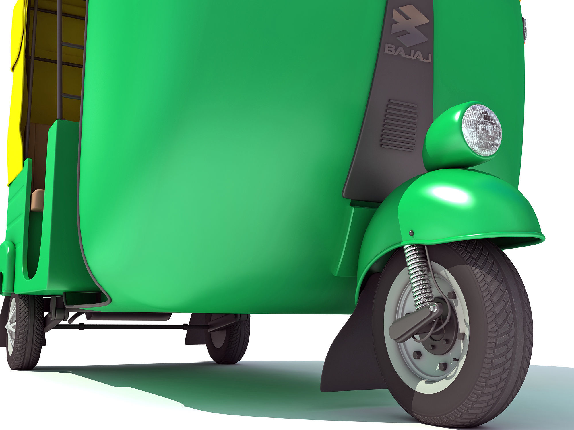 Auto Rickshaw 3D model_12
