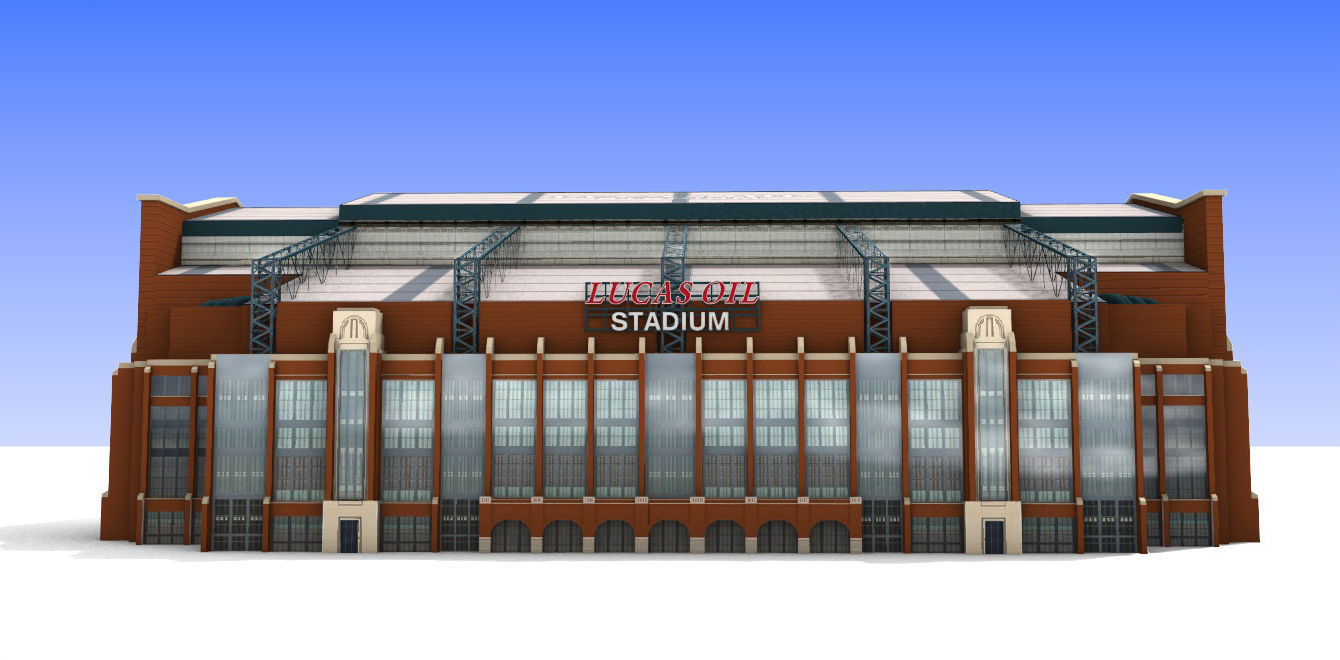 Lucas Oil Stadium Exterior Low-poly 3D model_4