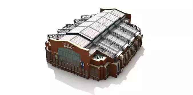 Lucas Oil Stadium Exterior Low-poly 3D model