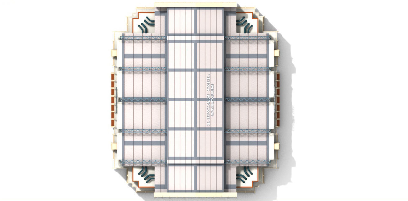 Lucas Oil Stadium Exterior Low-poly 3D model_17