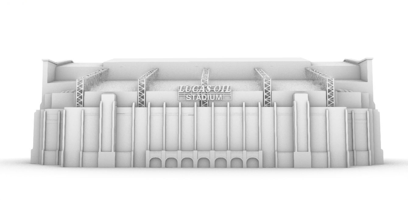 Lucas Oil Stadium Exterior Low-poly 3D model_13
