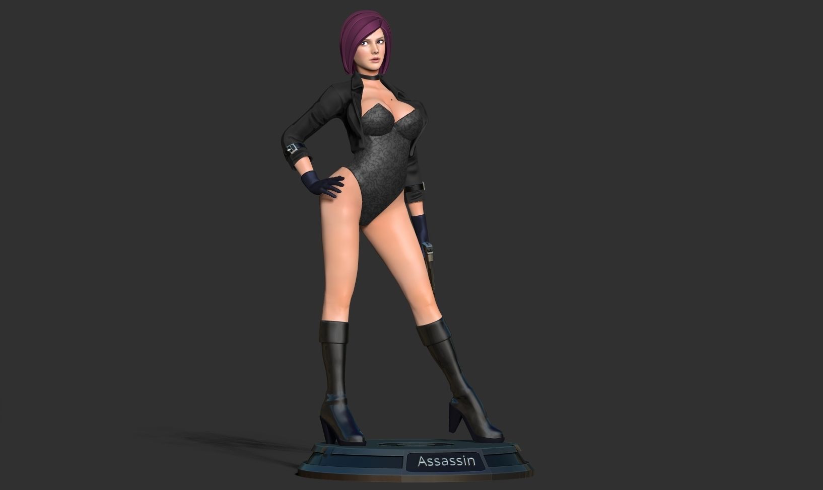 Black Assassin 3D print model_10