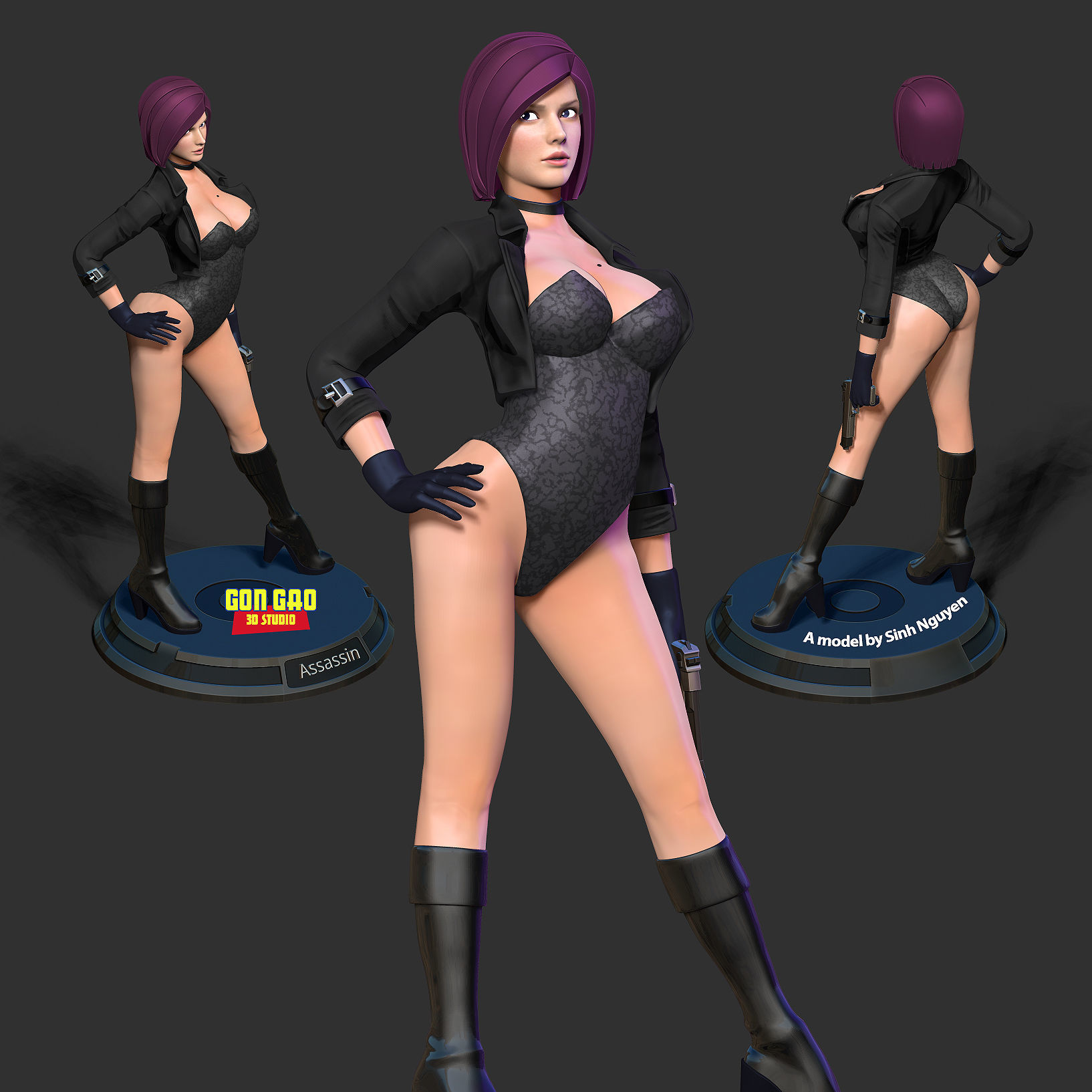 Black Assassin 3D print model_1