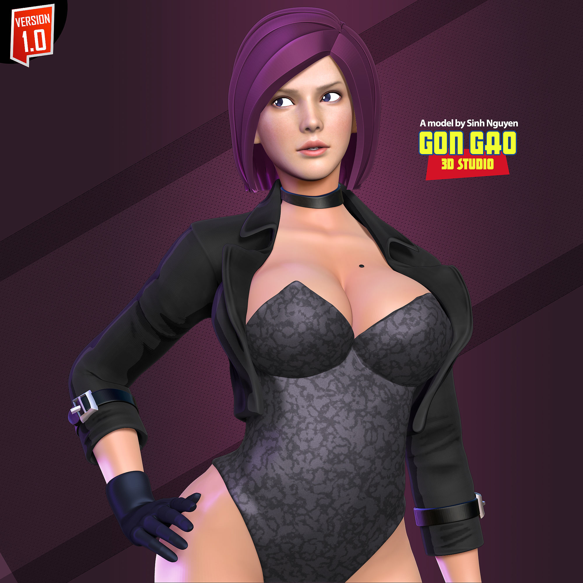 Black Assassin 3D print model_5