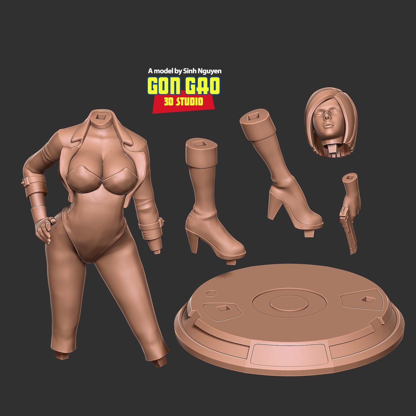 Black Assassin 3D print model_2