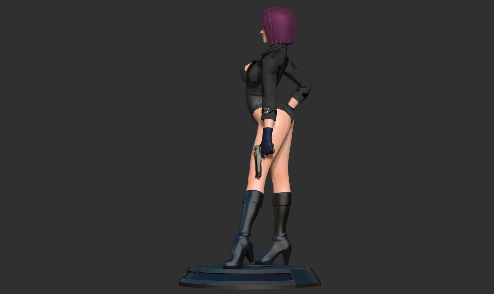 Black Assassin 3D print model_14