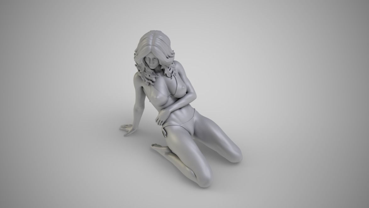 Woman Home Mood 2 3D print model_4