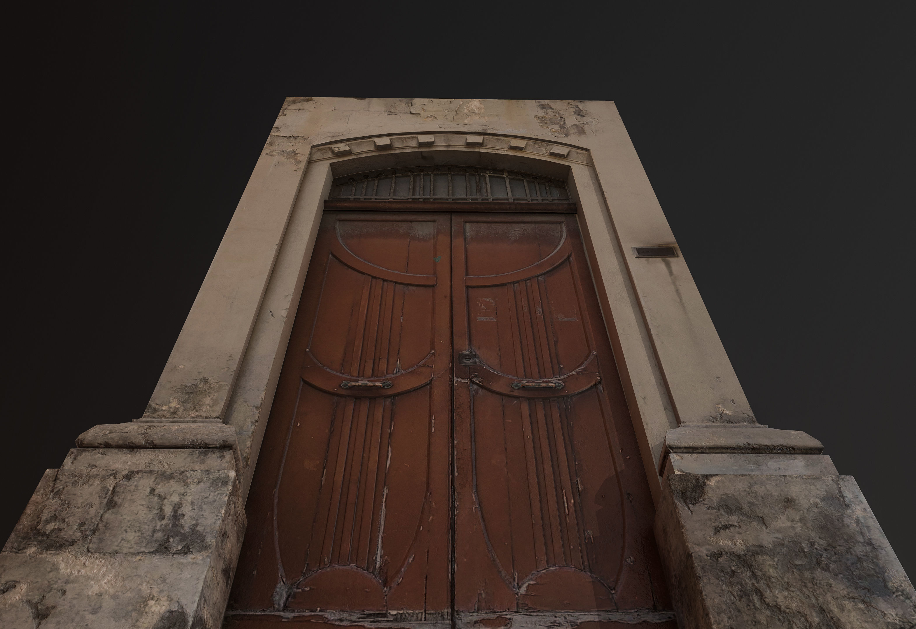 Medieval Door 2 PBR  Low-poly 3D model_8