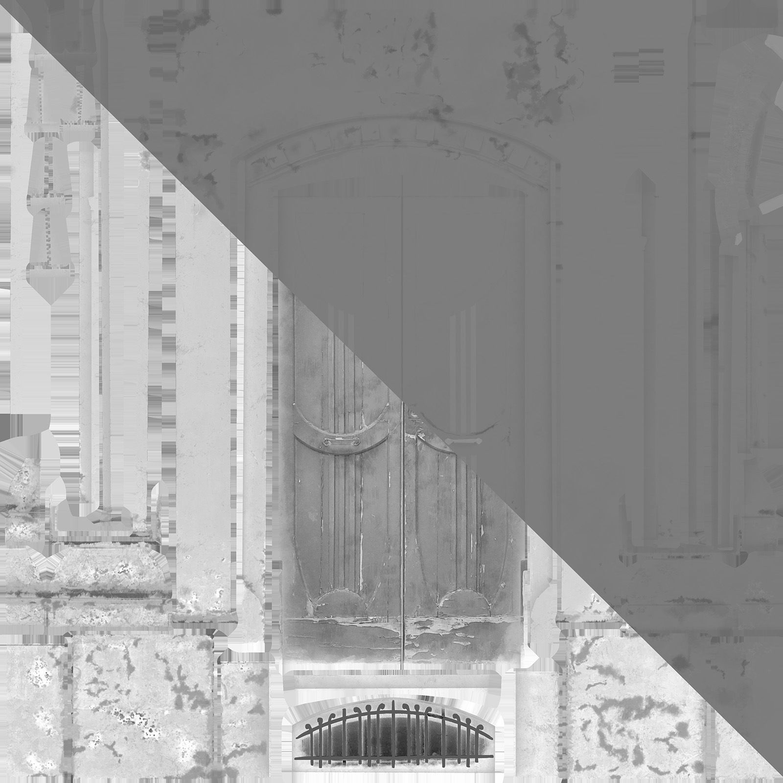 Medieval Door 2 PBR  Low-poly 3D model_11