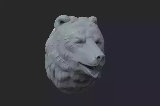 Bear Head 3D Model