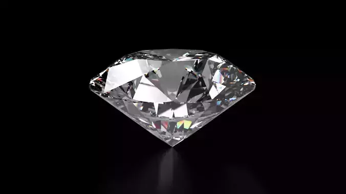 Diamond Round 11mm Ideal Cut 3D model