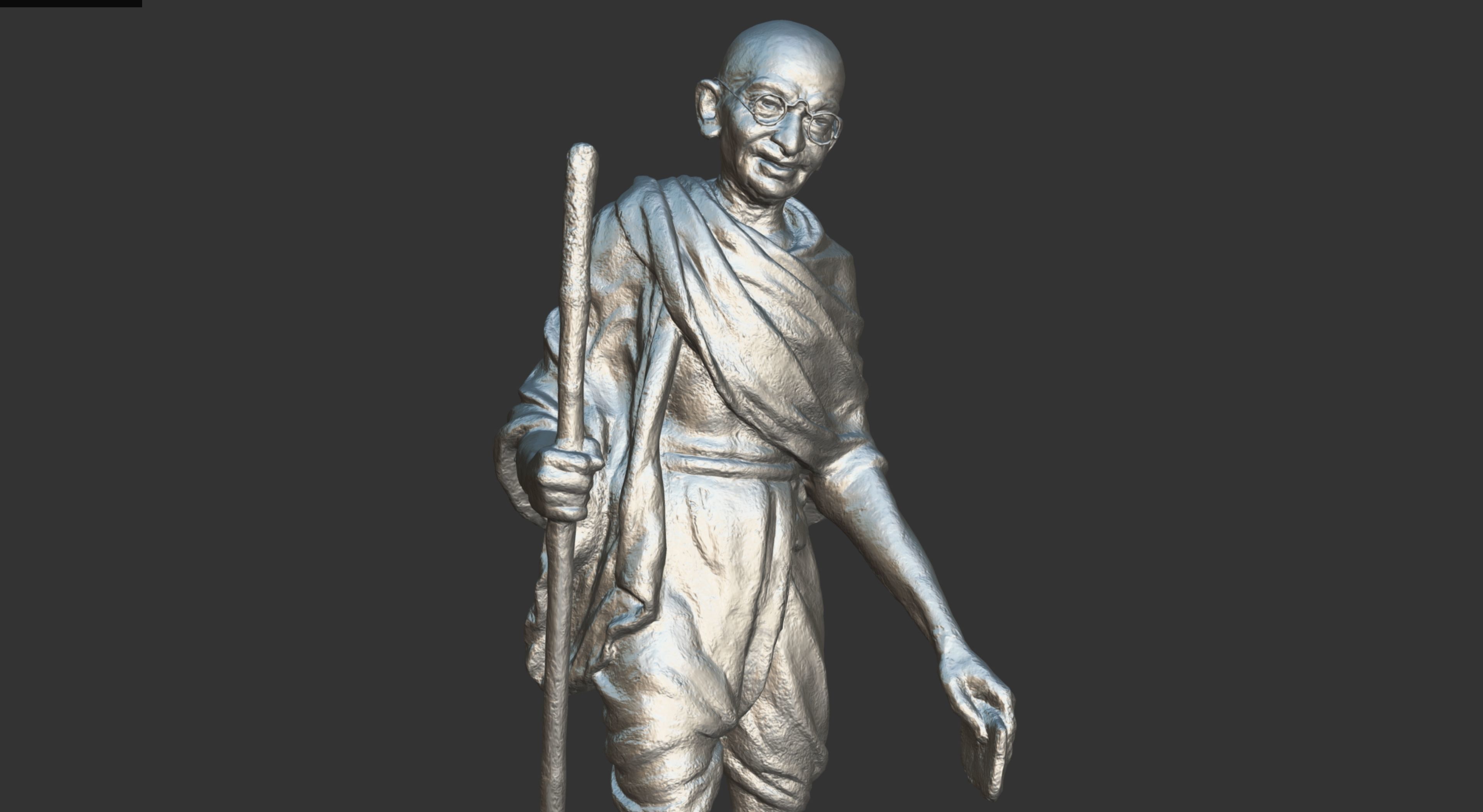 Gandhi by Wagh Sculptors v4 3DP 3D print model_5