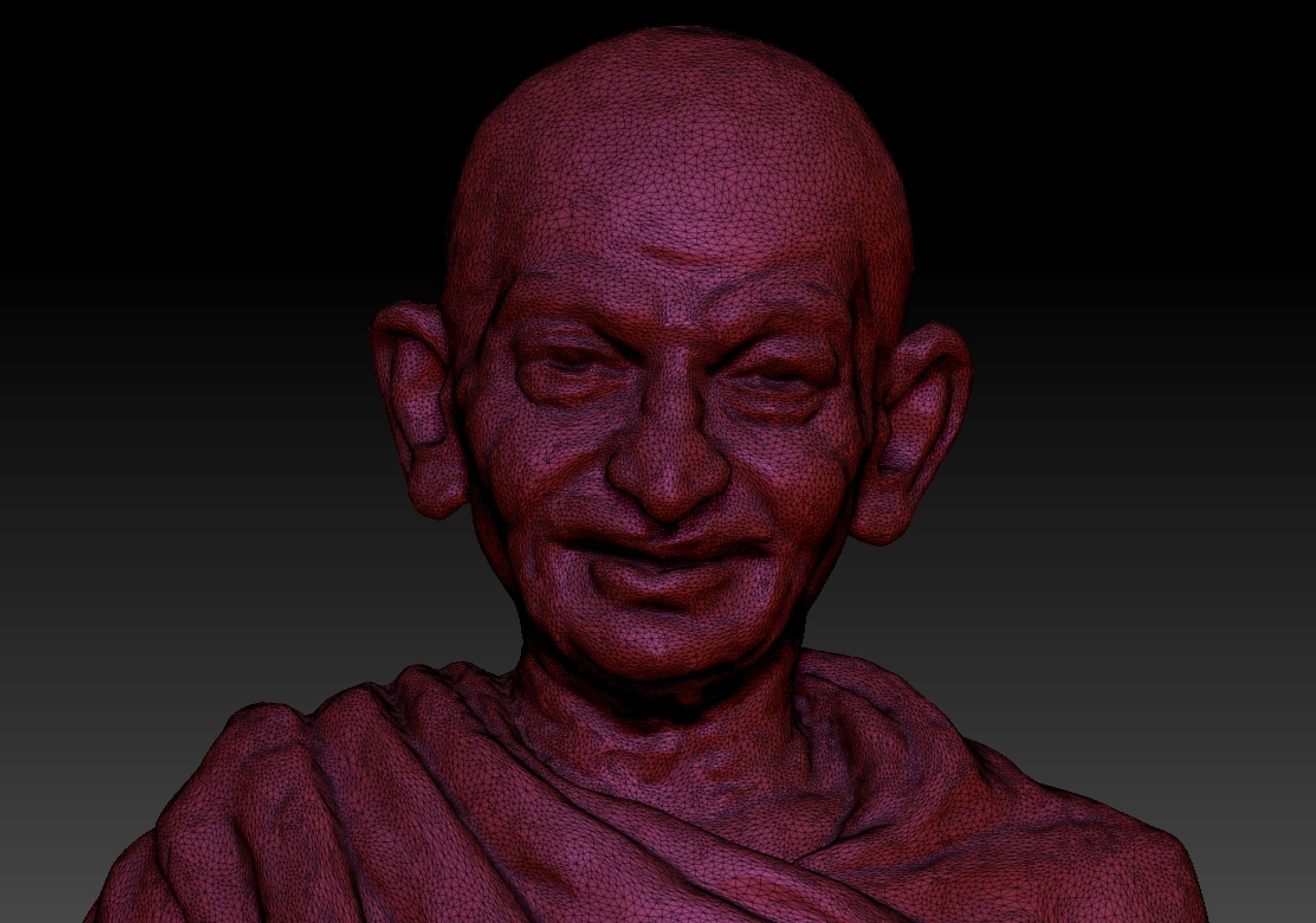 Gandhi by Wagh Sculptors v4 3DP 3D print model_19