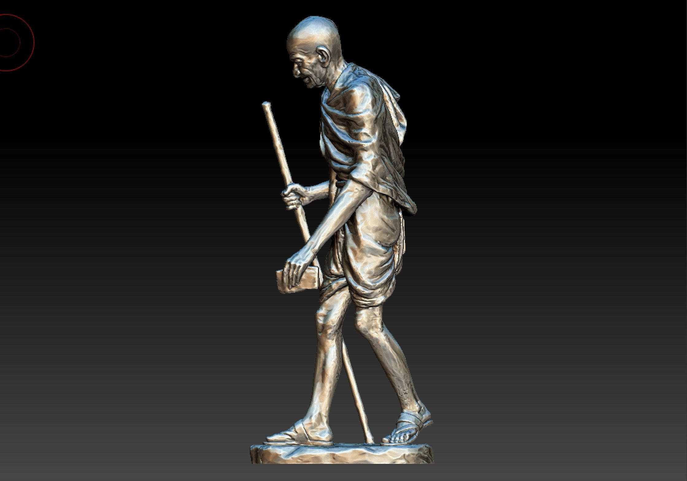Gandhi by Wagh Sculptors v4 3DP 3D print model_17