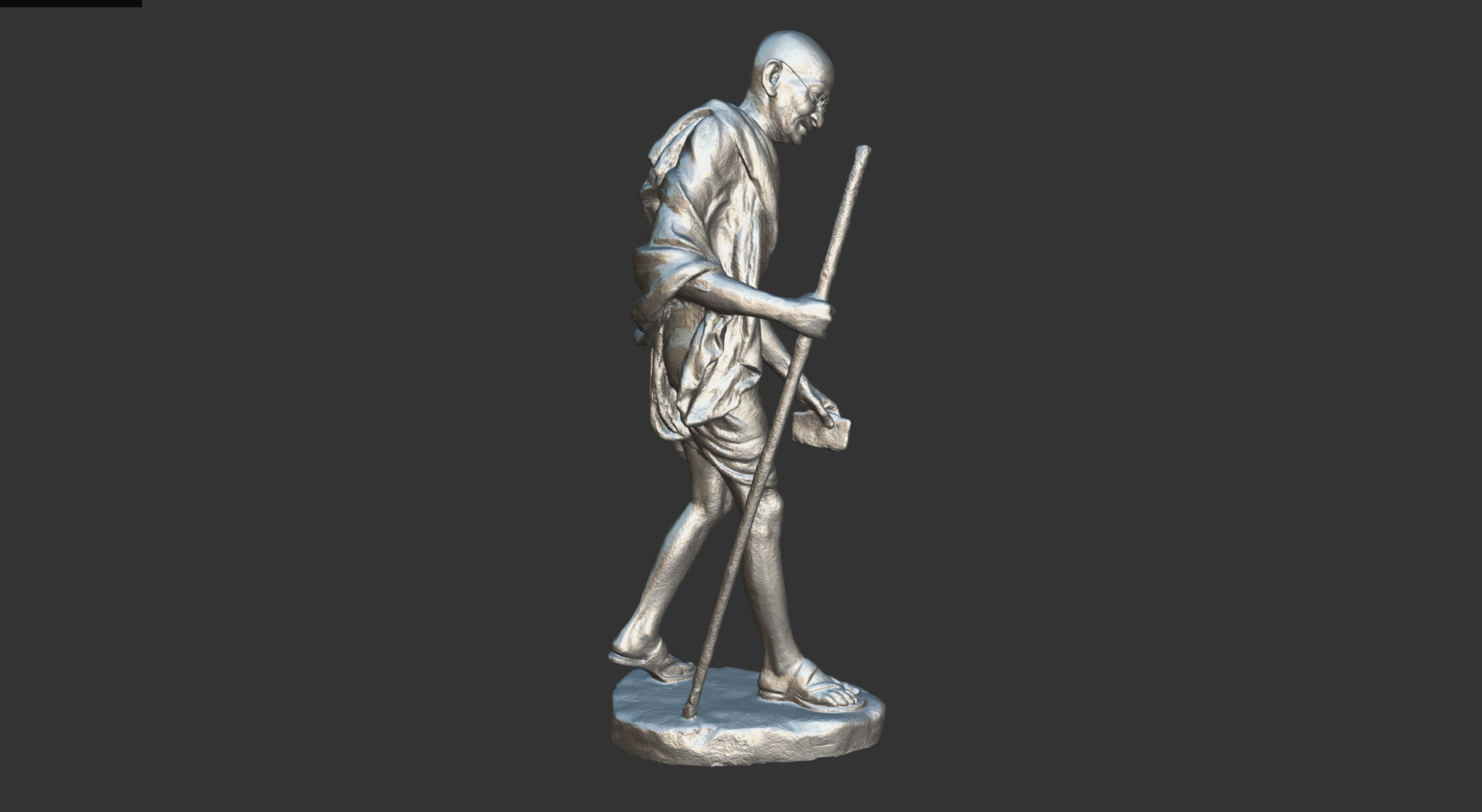 Gandhi by Wagh Sculptors v4 3DP 3D print model_3