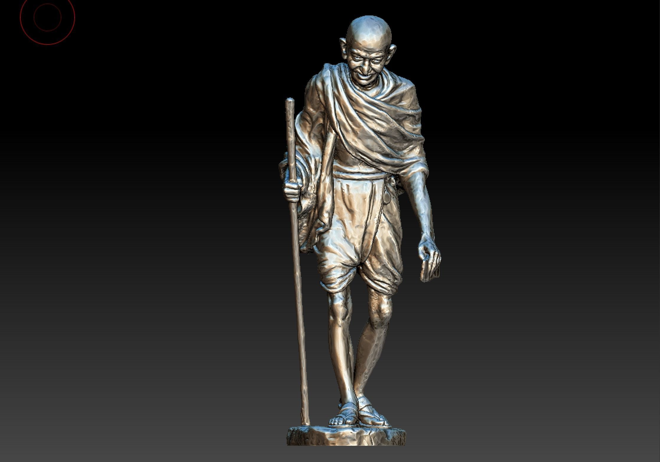 Gandhi by Wagh Sculptors v4 3DP 3D print model_16