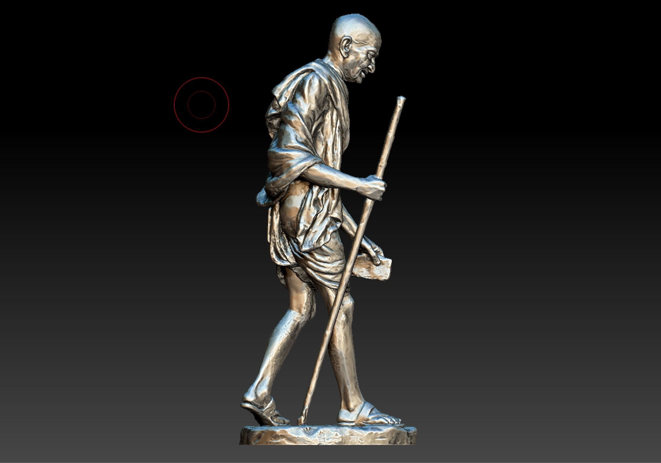Gandhi by Wagh Sculptors v4 3DP 3D print model_15