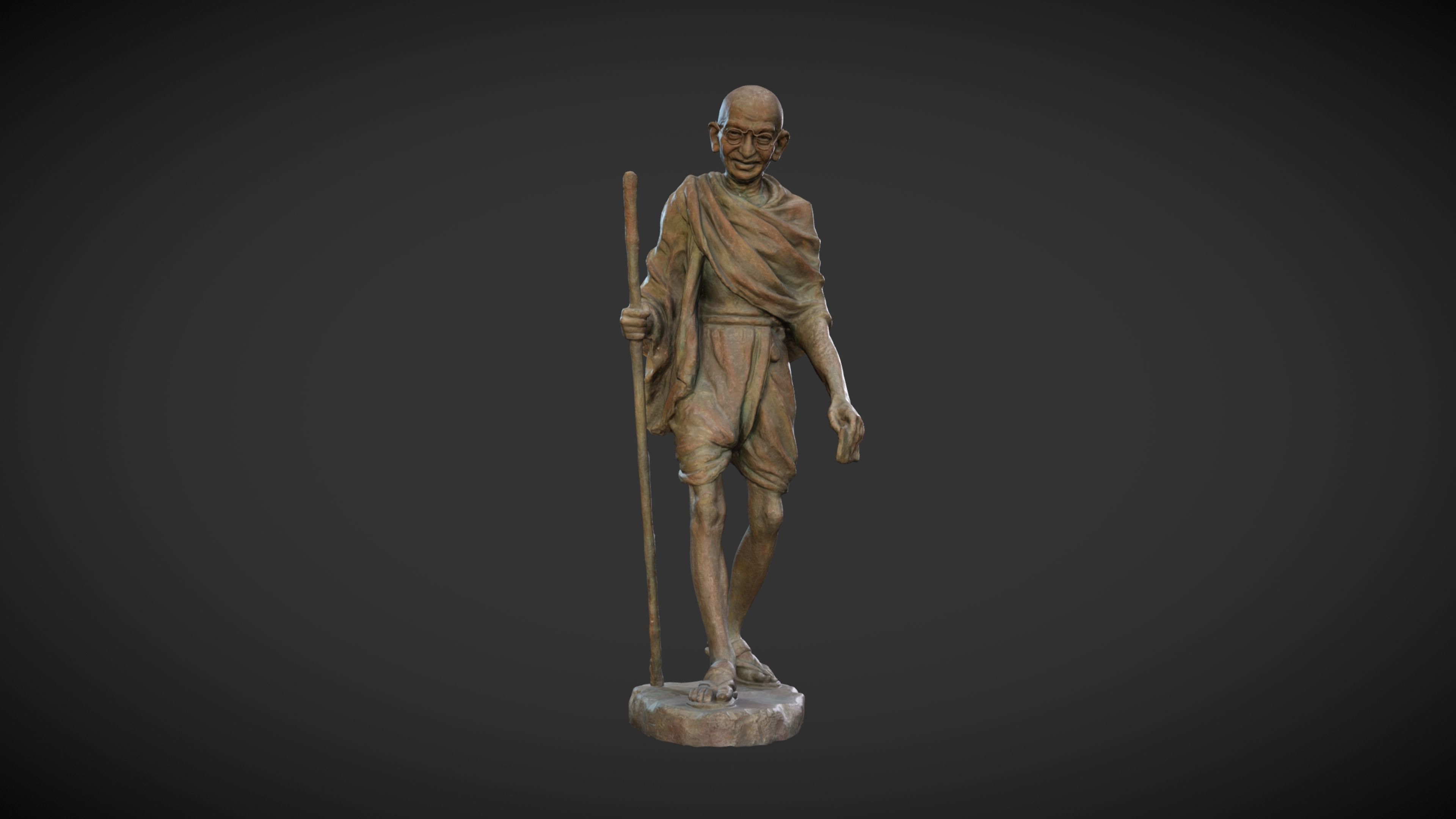 Gandhi by Wagh Sculptors v4 3DP 3D print model_25