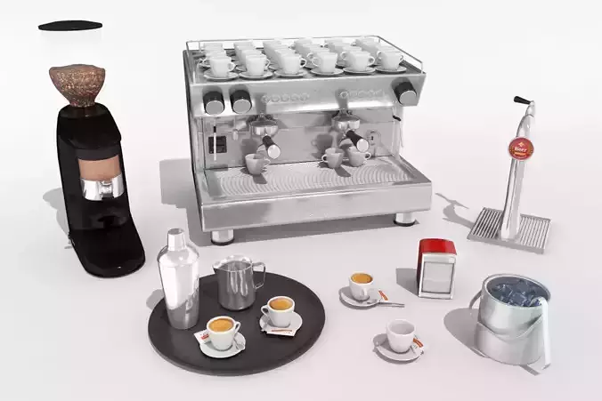 Pack bar coffee machine  assets