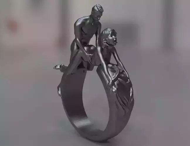 A couple in doggy style pose sexual ring