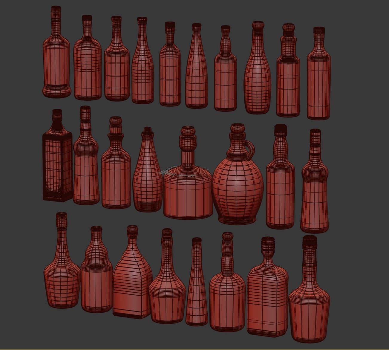 StrongAlcohol Set2 3D model_4