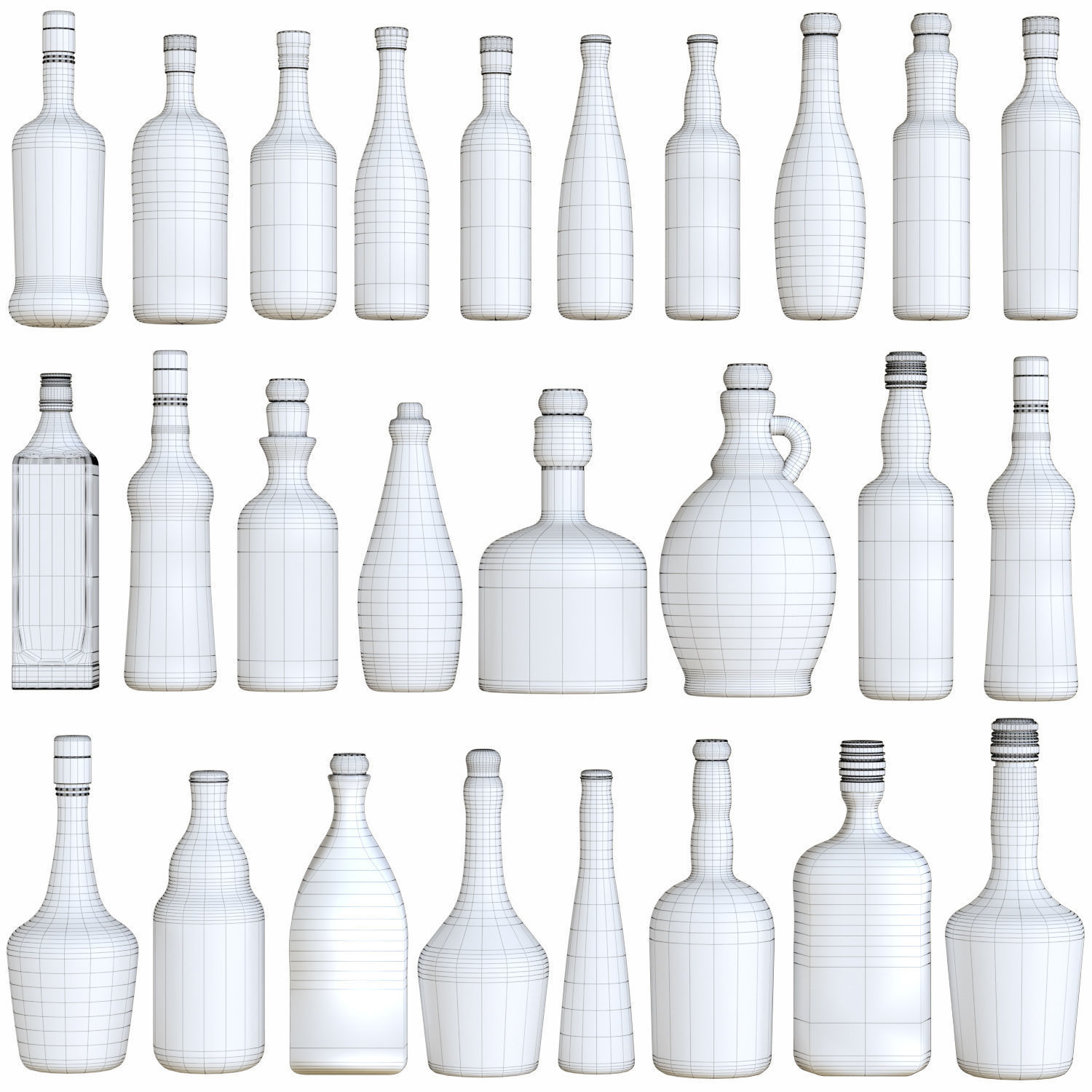 StrongAlcohol Set2 3D model_1