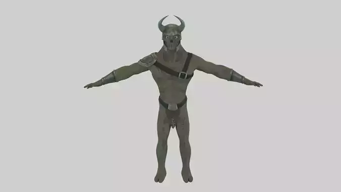 Battle Orc Golem Pack With PBR Materials Low-poly 3D model