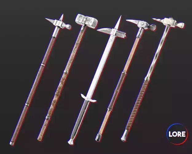 Medieval Collection Weapons Warhammers 