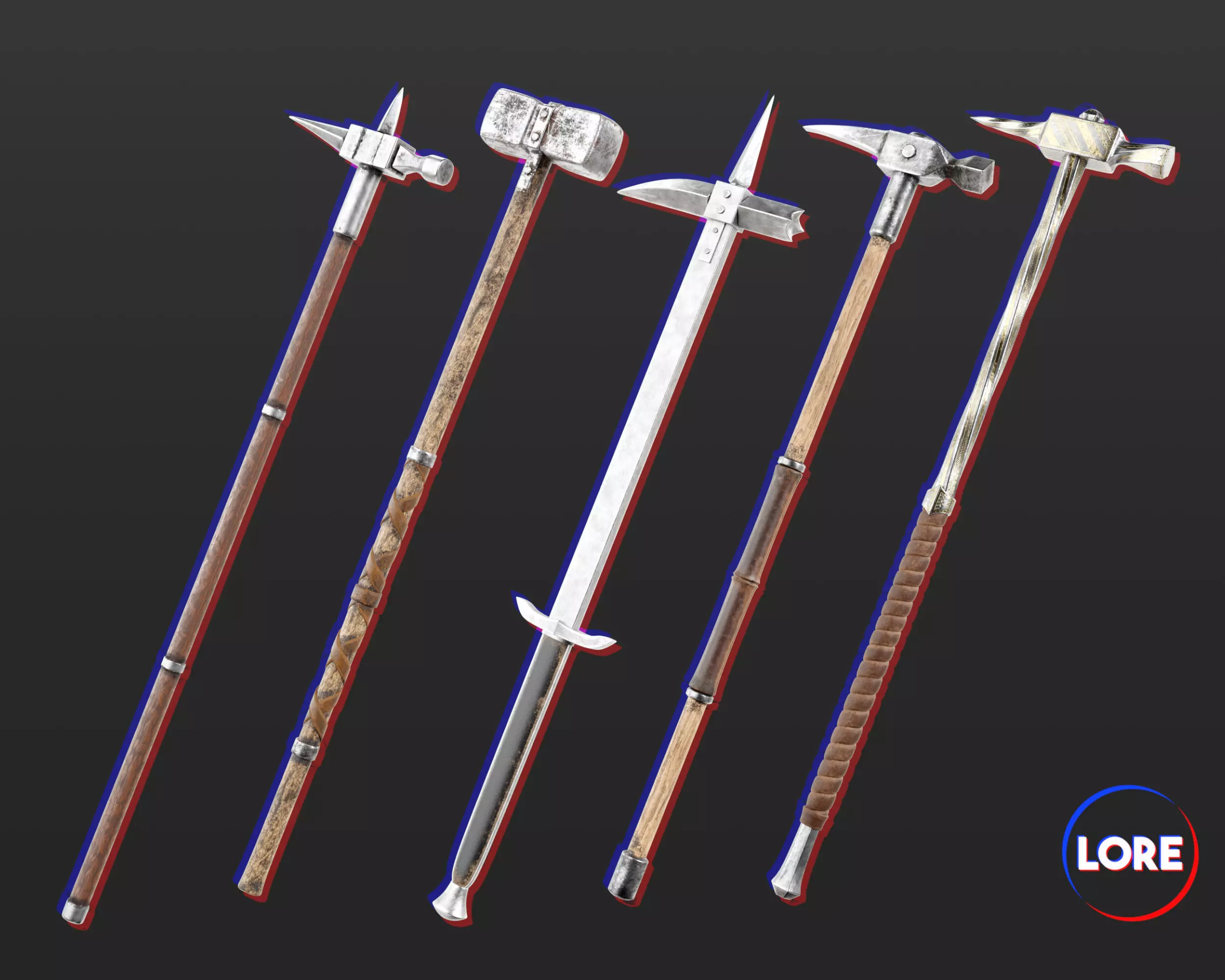 Medieval Collection Weapons Warhammers _0