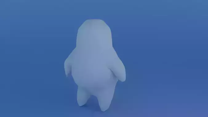 Small but fat Low-poly 3D model