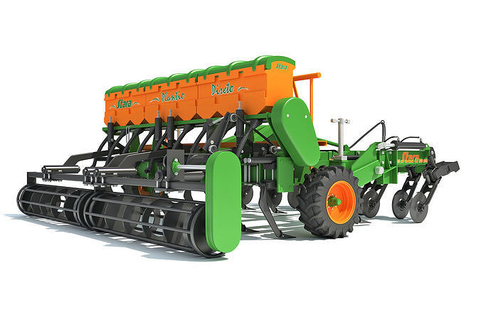 Seed Drill Stara 3D model