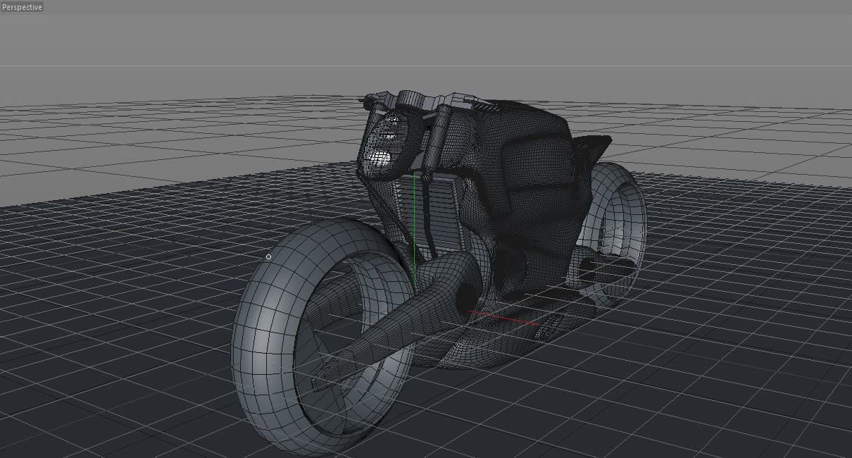 Rhino cafe racer 3D model_4