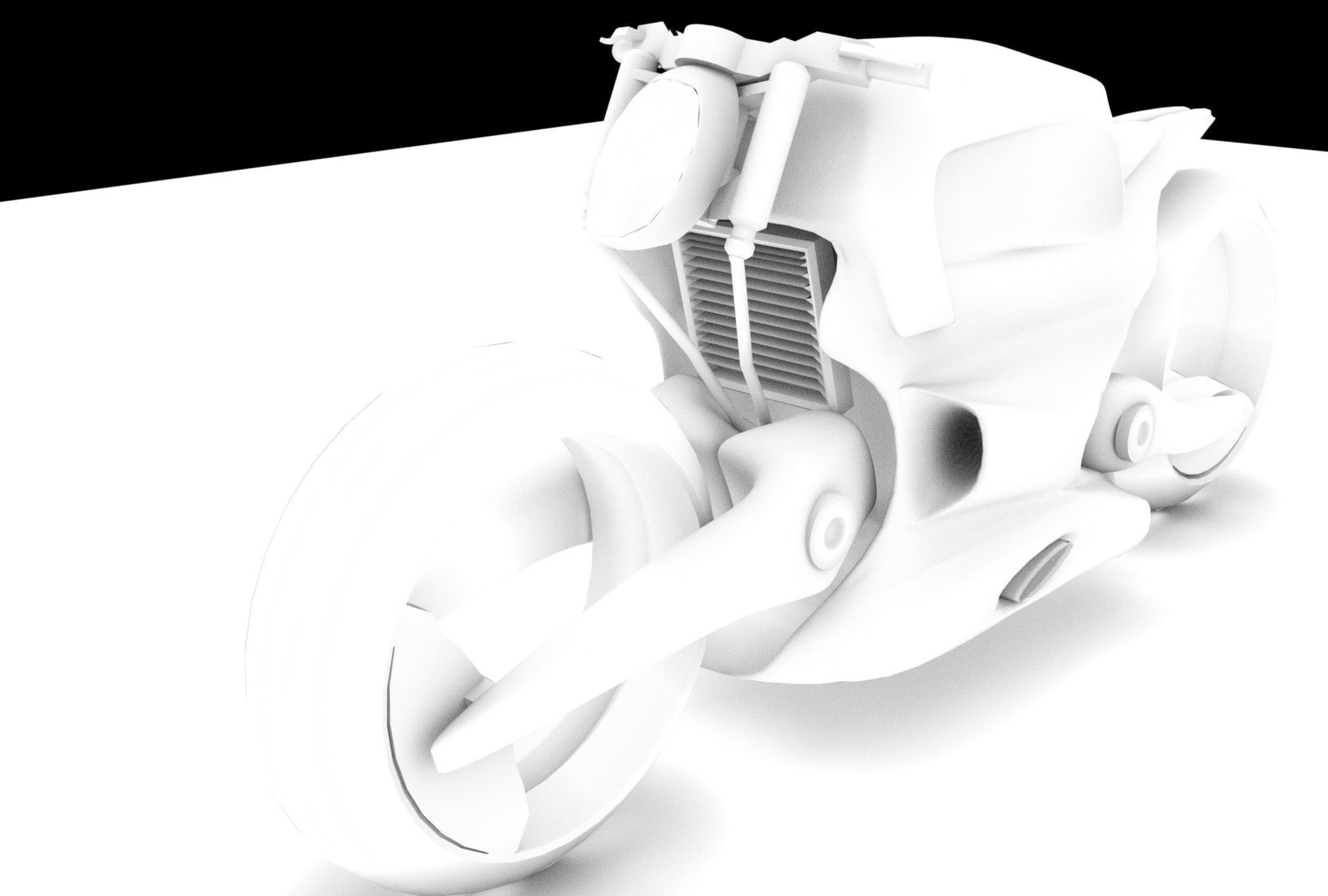 Rhino cafe racer 3D model_5