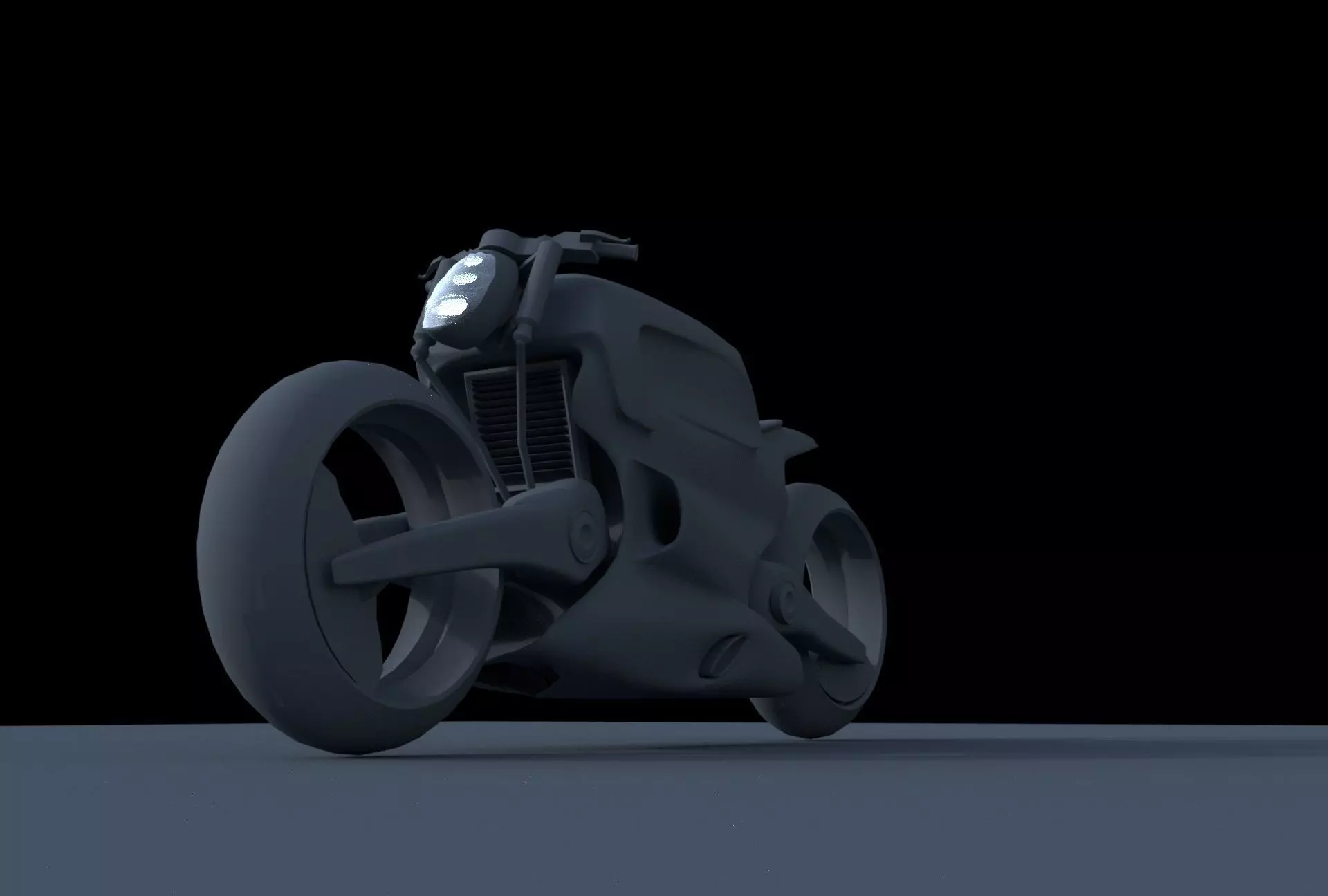 Rhino cafe racer 3D model_0