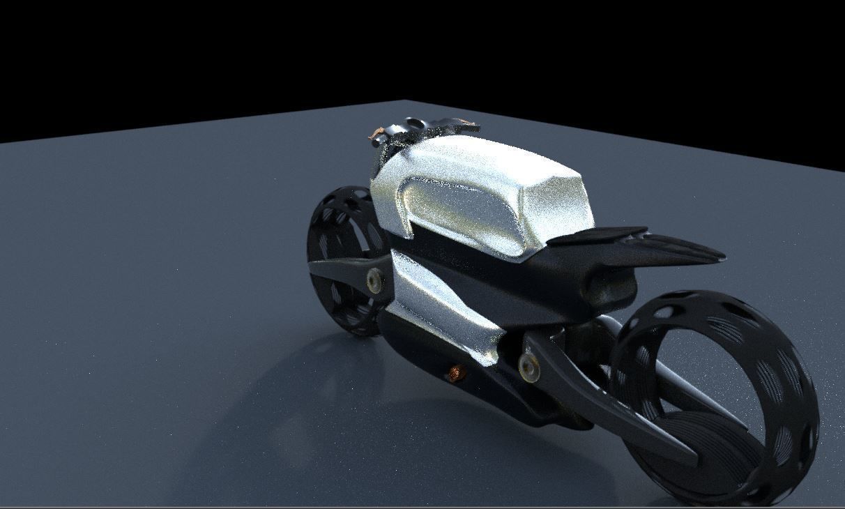 Rhino cafe racer 3D model_3