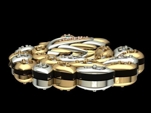 swan pendant  3D print model_17