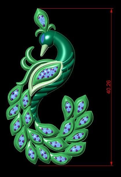 swan pendant  3D print model_4