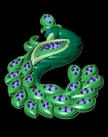 swan pendant  3D print model_13