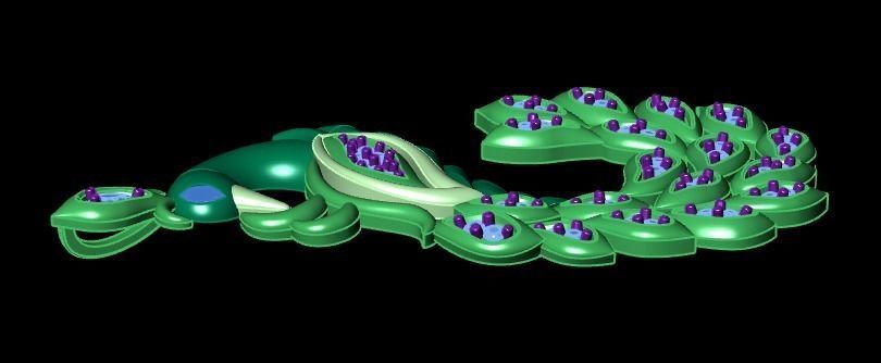 swan pendant  3D print model_21