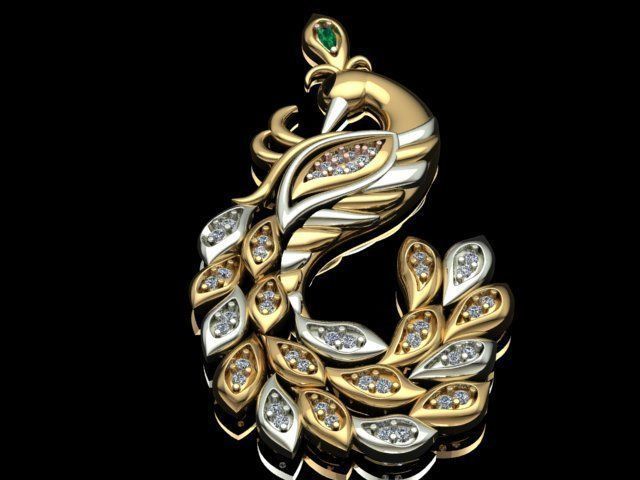 swan pendant  3D print model_14