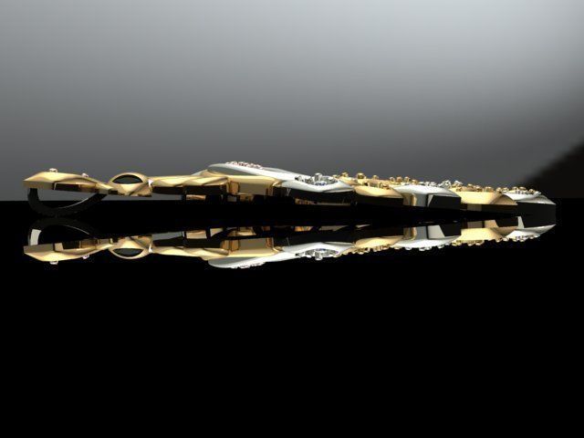 swan pendant  3D print model_5